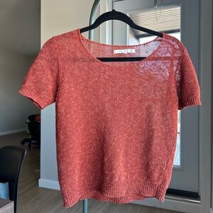 Copper Short Sleeve Blouse
